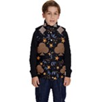 Seamless Pattern Repeat Repetition Kid s Button Up Puffer Vest