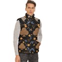 Men s High Neck Button Up Puffer Vest 