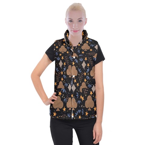 Seamless Pattern Repeat Repetition Women s Button Up Vest from ArtsNow.com