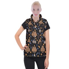 Seamless Pattern Repeat Repetition Women s Button Up Vest from ArtsNow.com