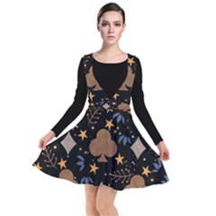 Plunge Pinafore Dress 