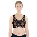 Seamless Pattern Repeat Repetition Sports Bra With Pocket
