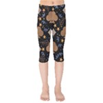 Seamless Pattern Repeat Repetition Kids  Capri Leggings 