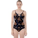Seamless Pattern Repeat Repetition Cut Out Top Tankini Set