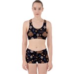 Seamless Pattern Repeat Repetition Work It Out Gym Set