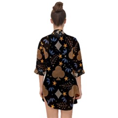 Open Front Chiffon Kimono 