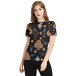 Seamless Pattern Repeat Repetition Women s Short Sleeve Rash Guard