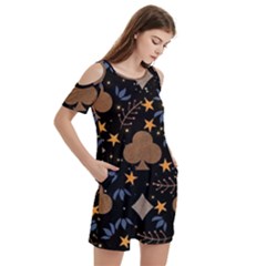 Women s Cold Shoulder Round Neck Mini Dress 