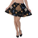 Seamless Pattern Repeat Repetition Velvet Skater Skirt
