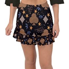 Fishtail Mini Chiffon Skirt 