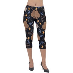 Lightweight Velour Capri Leggings  