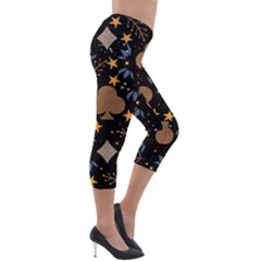 Lightweight Velour Capri Leggings  