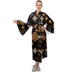 Seamless Pattern Repeat Repetition Maxi Velvet Kimono