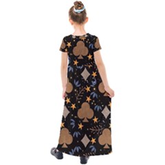 Kids  Short Sleeve Maxi Dress 