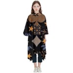 Seamless Pattern Repeat Repetition Kids  Hooded Rain Ponchos