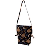Seamless Pattern Repeat Repetition Folding Shoulder Bag