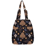 Seamless Pattern Repeat Repetition Center Zip Backpack