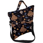 Seamless Pattern Repeat Repetition Fold Over Handle Tote Bag