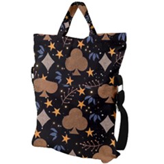 Fold Over Handle Tote Bag 