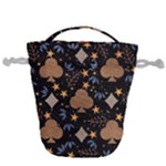 Seamless Pattern Repeat Repetition Drawstring Bucket Bag