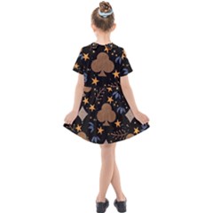 Kids  Short Sleeve Shirt Dress 