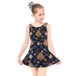 Seamless Pattern Repeat Repetition Kids  Skater Dress Swimsuit