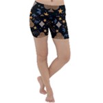 Seamless Pattern Repeat Repetition Lightweight Velour Yoga Shorts