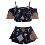 Seamless Pattern Repeat Repetition Kids  Off Shoulder Skirt Bikini