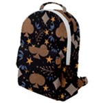 Seamless Pattern Repeat Repetition Flap Pocket Backpack (Small)