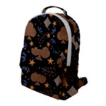 Seamless Pattern Repeat Repetition Flap Pocket Backpack (Large)
