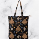 Seamless Pattern Repeat Repetition Double Zip Up Tote Bag