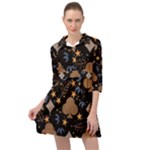 Seamless Pattern Repeat Repetition Mini Skater Shirt Dress