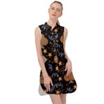 Seamless Pattern Repeat Repetition Sleeveless Shirt Dress