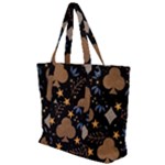 Seamless Pattern Repeat Repetition Zip Up Canvas Bag