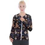 Seamless Pattern Repeat Repetition Casual Zip Up Jacket