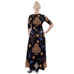 Half Sleeves Maxi Dress 
