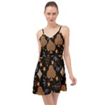 Seamless Pattern Repeat Repetition Summer Time Chiffon Dress