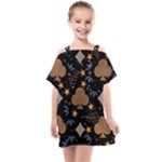 Seamless Pattern Repeat Repetition Kids  One Piece Chiffon Dress