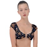 Seamless Pattern Repeat Repetition Cap Sleeve Ring Bikini Top