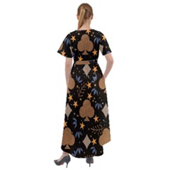 Front Wrap High Low Dress 