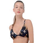Seamless Pattern Repeat Repetition Knot Up Bikini Top