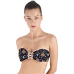 Seamless Pattern Repeat Repetition Twist Bandeau Bikini Top