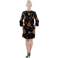 Open Neck Shift Dress 