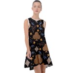 Seamless Pattern Repeat Repetition Frill Swing Dress