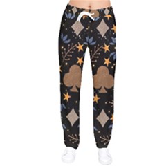 Women Velvet Drawstring Pants 