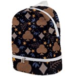 Seamless Pattern Repeat Repetition Zip Bottom Backpack