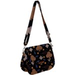 Seamless Pattern Repeat Repetition Saddle Handbag