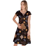 Seamless Pattern Repeat Repetition Classic Short Sleeve Dress
