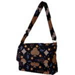 Seamless Pattern Repeat Repetition Full Print Messenger Bag (L)