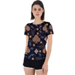 Seamless Pattern Repeat Repetition Back Cut Out Sport T-Shirt